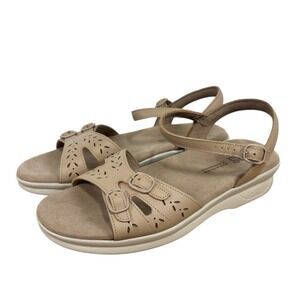SAS Duo Comfort Sandal Linen Beige Warm Stone 10 M Women's Shoes New In Box